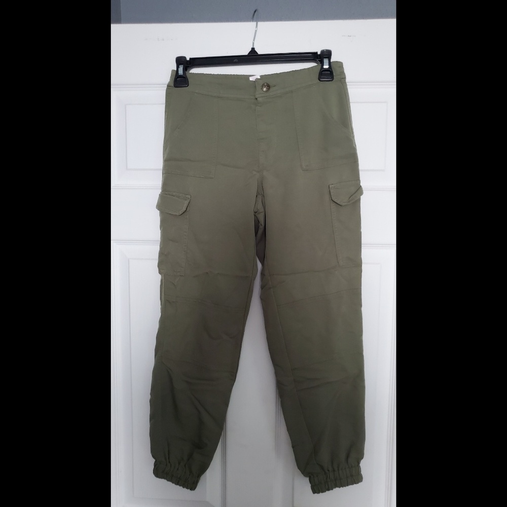 Justice Army Green girls joggers